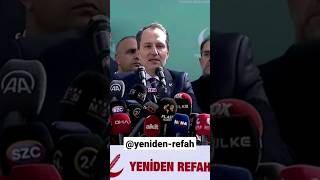 Yeniden Refah Partisi Fatih Erbakan Ittifak Açıklaması