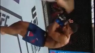 UFC Kevin lee after being head kicked by Barboza