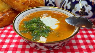 ТАКОЙ СУПЧИК ХОТЬ КАЖДЫЙ ДЕНЬ ПОДАВАЙТЕ! Узбекский суп МАШХУРДА - МАСТАВА на обед или на ужин
