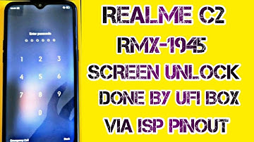 HOW TO REMOVE REALME C2 ( RMX- 1945 ) SCREEN LOCK WITH UFI BOX..WITH OFFLINE