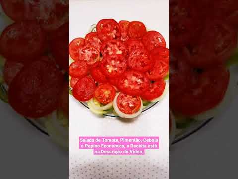 Vídeo: Como Fazer Uma Salada De Pimentão, Tomate E Pepino