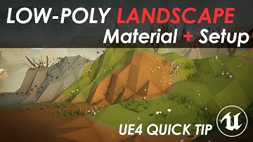UE4 Lazy Tutorial - Low-poly Landscape Material