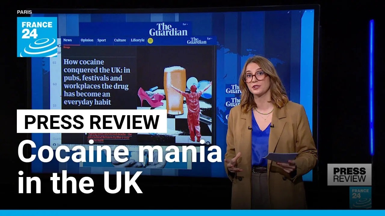 'An everyday habit': 2.5 billion lines of cocaine snorted in England per year • FRANCE 24 English