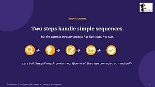 Lesson 8: Build Multi-Step Workflows | Tex Fasteners – Learning & Development