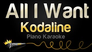 Kodaline - All I Want (Piano Karaoke)