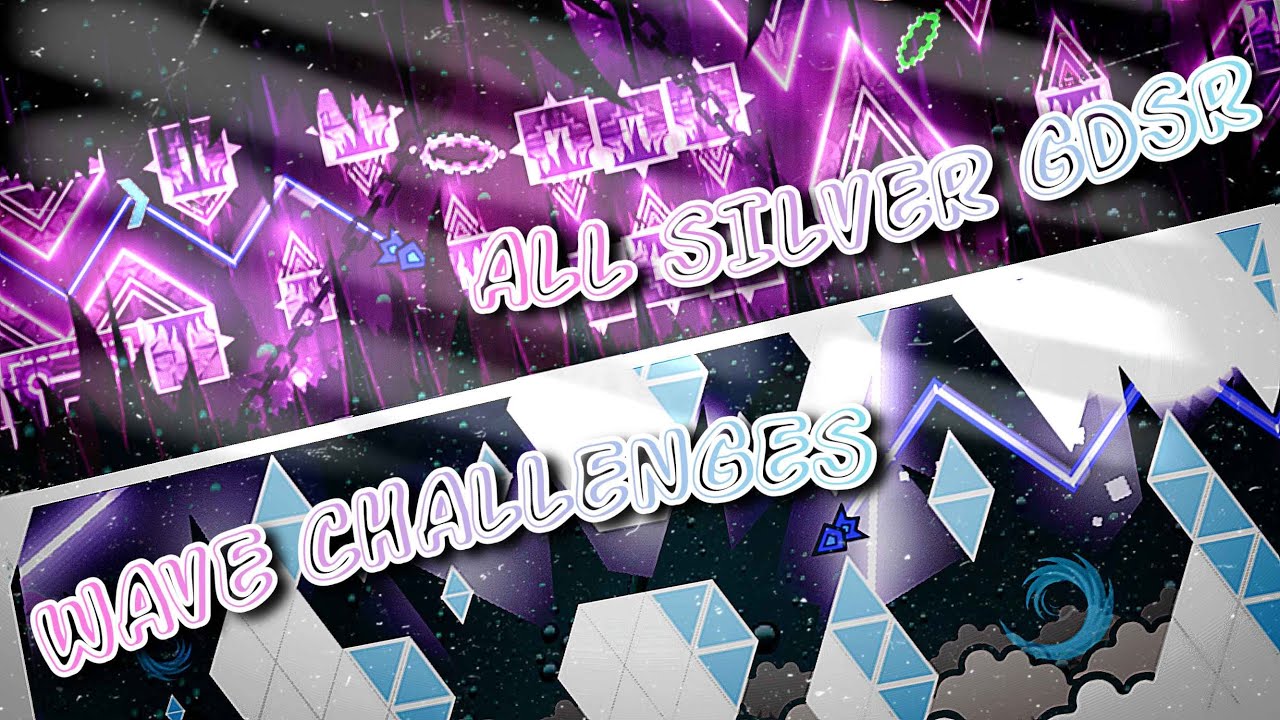 All Silver Wave Challenges in GDSR Wave | Geometry Dash [2.206] - YouTube
