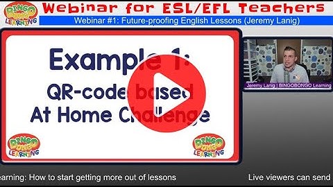 Free EFL/ESL Webinar | Flipped-learning with QR Codes
