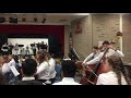 Full orchestra with rock band