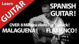 SPANISH GUITAR WITH TUTORIALS TABS ? LEARN WITH MUSICIAN FLAMENCO MALAGUENA !