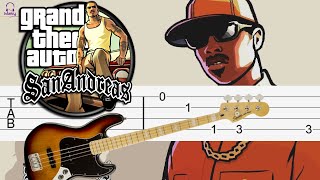 GTA San Andreas Theme [Bass Tabs Tutorial]