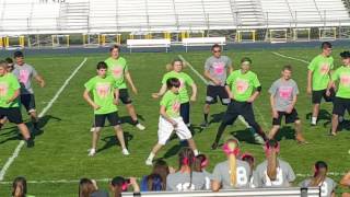 Ida Freshman Powder Puff cheerleaders halftime show
