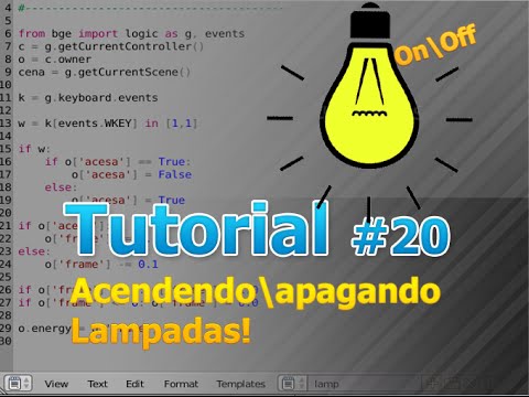 Blender 2.72 - Tutorial Iniciante #20 [acendendo\apagando lampadas]