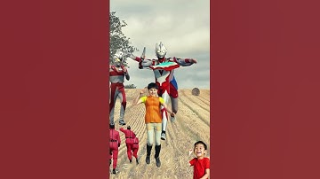 3 Ultraman Play Squid Game #ultraman #spiderman #squidgame #squidgame2