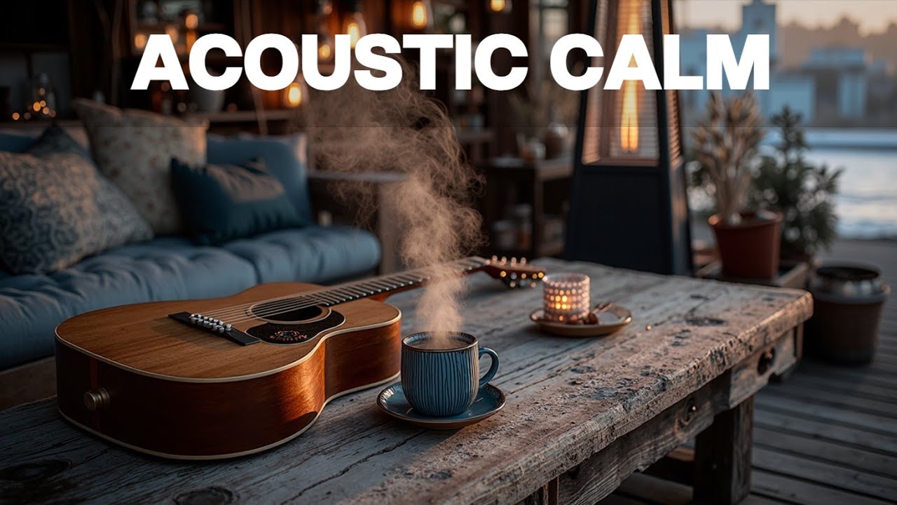 Уютный Зимний Гитара Джаз | Атмосфера Акустического Кафе и Теплые Мелодии Кофе для Вашего Дзен