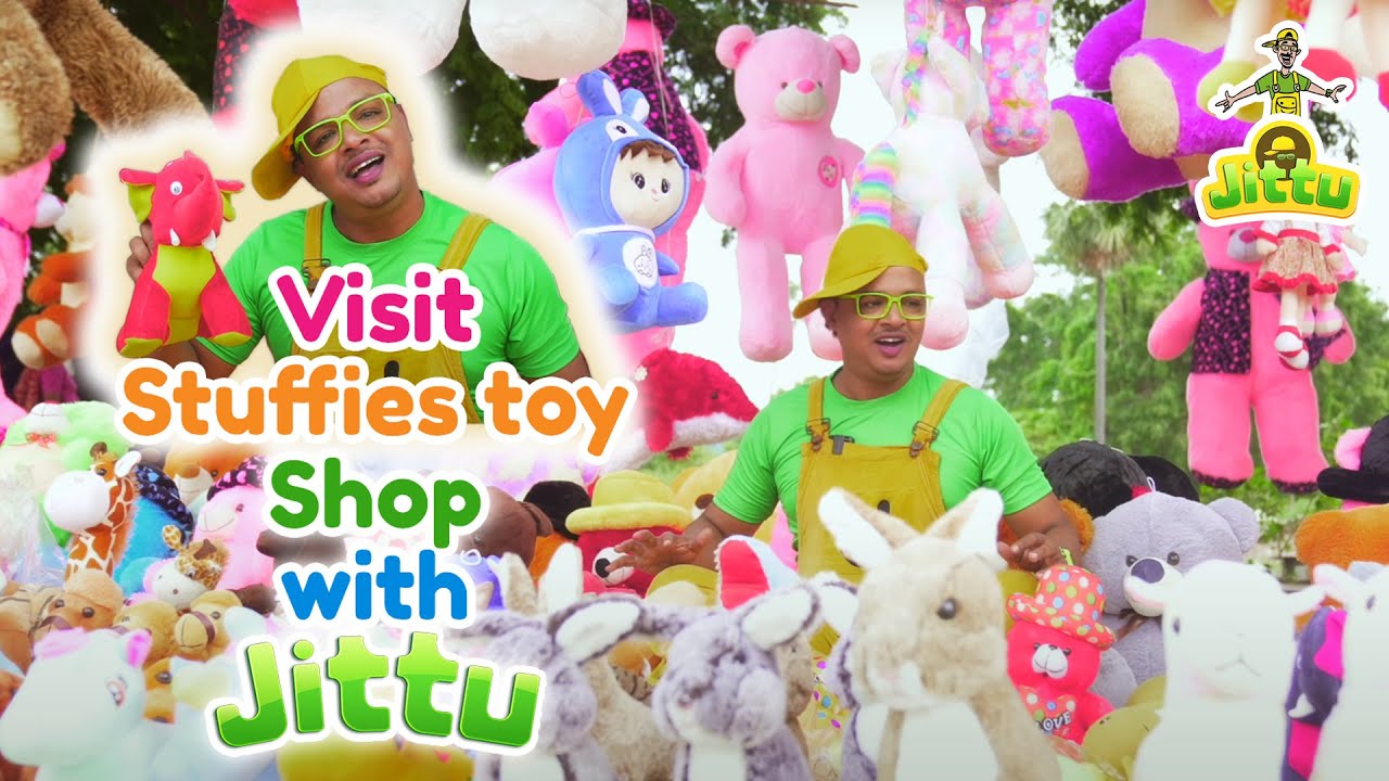 Visit Soft toy shop with JITTU |  Roadside Stuffed Animal toys shop  #plushies #stuffiestoys