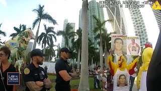 Bodycam Shows Cops Arresting Chicken-Man Protesting Florida Dog and Cat Garden