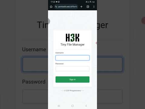 Instal Tiny File Manager di Hosting