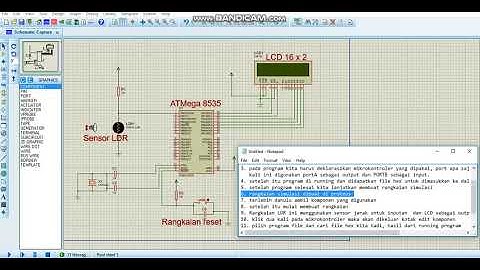 Simulasi Rangkaian LDR dengan ATMega 8535 dan bascom AVR