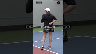 Pickleball coach Linda Thompson will teach you stacking and the strategy in doubles ✌️ #pickleball