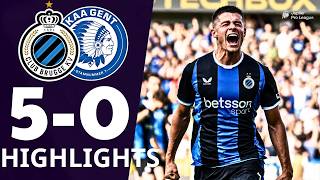 Club Brugge Kv - Kaa Gent 5-0 Highlights Jupiler Pro League 202526