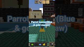 PARROT banner in MINECRAFT(Blue &amp; gold macaw)🦜 #minecraft #tutorial #ethobot #thefatrat