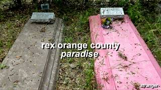 rex orange county - paradise - sub. español chords
