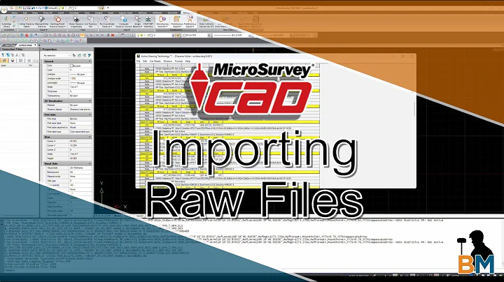 MicroSurvey MSCAD: Importing a FieldGenius Raw File | Bench Mark