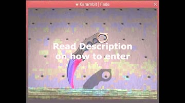 CS-GO Giveaway of a ★ Stat Trak Karambit - fade (Factory New)