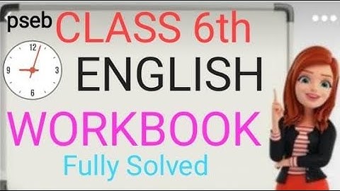 English workbook class 6th pseb  #pseb