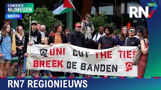 Pro-palestina protesten op Radboud Universiteit  ||  RN7 REGIONIEUWS