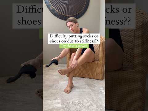 Improve mobility to put on socks and shoes | hip mobility, knee mobility