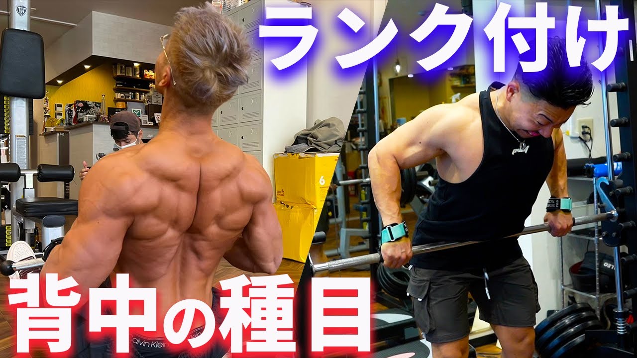 広くてバキバキの背中は〇〇で作ります【背中のティアリスト】