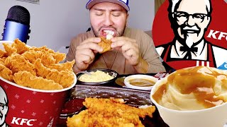 HUGE KFC FRIED CHICKEN FAMILY MEAL MUKBANG