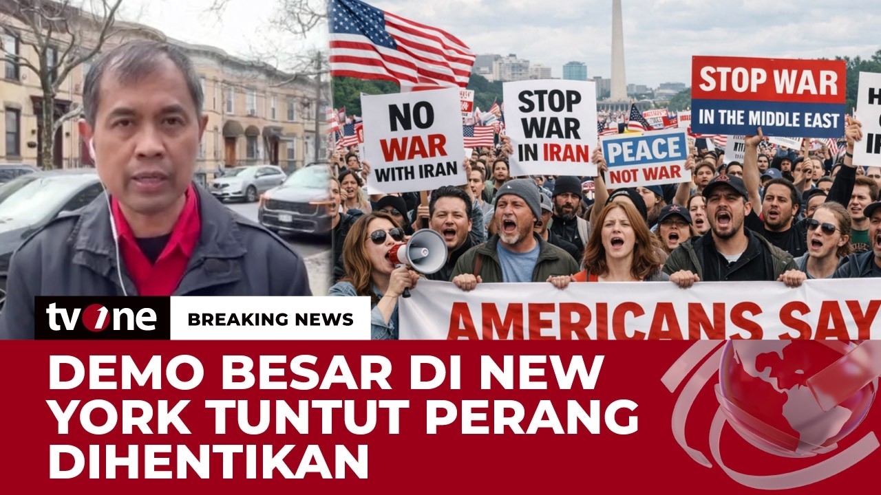 WN AS Unjuk Rasa Tolak Perang di Iran | Breaking News