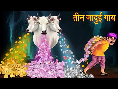 तीन जादुई गाय | Three Magical Cows | Stories in Hindi | Moral Stories | Bedtime Stories | Kahaniya
