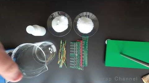 Easy RAM fingers gold recovery with household chemicals!