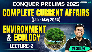 Conquer Prelims | Environment & Ecology -2 | Current Affairs in One Shot | Jan-May 2024 | Mukesh Jha