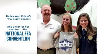 Culver’s FFA Essay Contest Winners Trip to the 2015 National FFA Convention and Expo