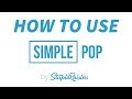 Stupid raisins simple pop tutorial