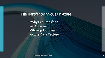 Why do you need File Transfer in Azure | AzCopy | Storage Explorer |Azure Data Factory|