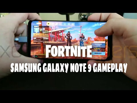 fortnite android on samsung galaxy note 9 gameplay leaked by xda developers - note 9 fortnite free skin