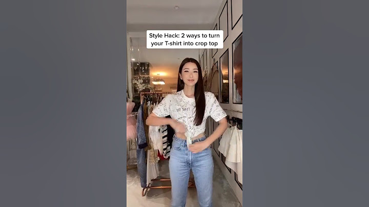 How To Style Your T-Shirt in to a Crop Top 😍 #shorts #jamiechua #howtostyle