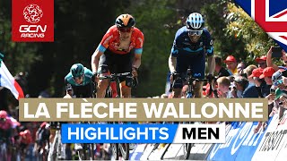 Puncheurs Battle It Out On 26% Mur De Huy | La Flèche Wallonne 2022 Men's Highlights