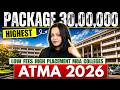 Highest Package 30,00,000 | Low Fees High Placements MBA Colleges Through ATMA 2026 #mba