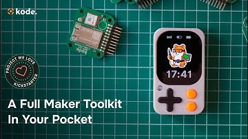 Kode Dot - Portable ESP32 Development Board with Touchscreen, Sensors & App Launcher