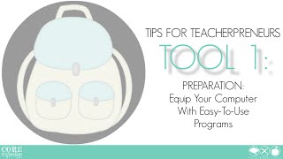 Teacher Creator's Toolbox TOOL 1  Equip Your Computer With Easy To Use Programs