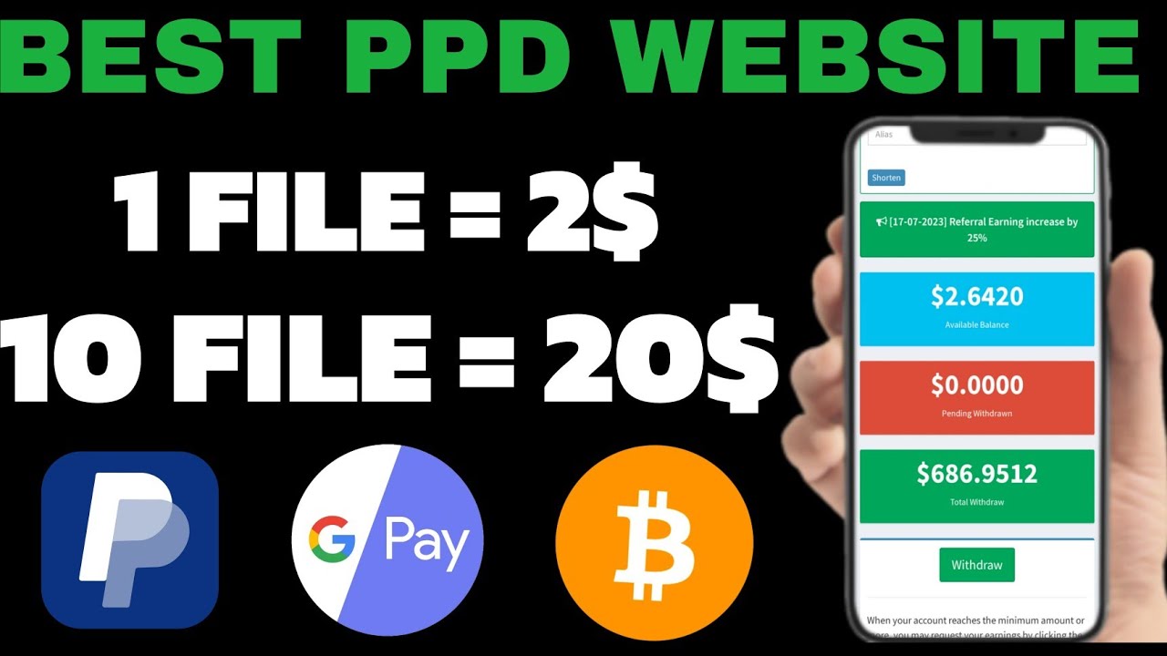 Best PPD Website | Pay Per Download Website | Best Upload & Earn Website | URL Shortener Earn Money