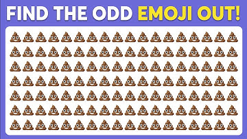 Find the ODD One Out! 💩💩💩 Emoji Quiz | Test Your Skills!
