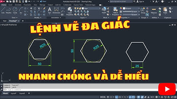 Autocad cơ bản - Lệnh vẽ đa giác (Polygon)