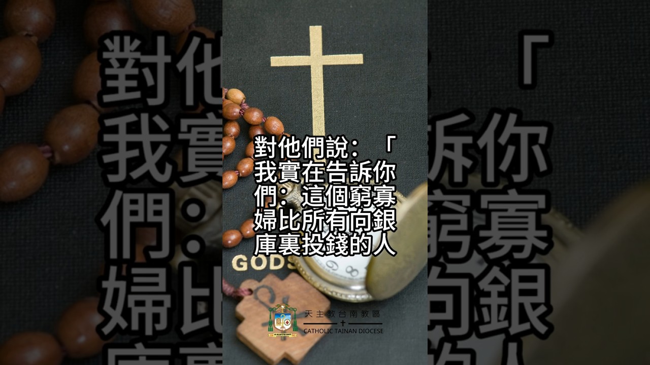 06/06  恭讀聖馬爾谷福音　12:38-44   這個窮寡婦比眾人投的更多。